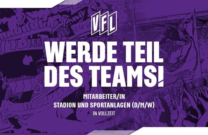 Stellenausschreibung: Mitarbeiter/in Stadion und Sportanlagen (d/m/w)