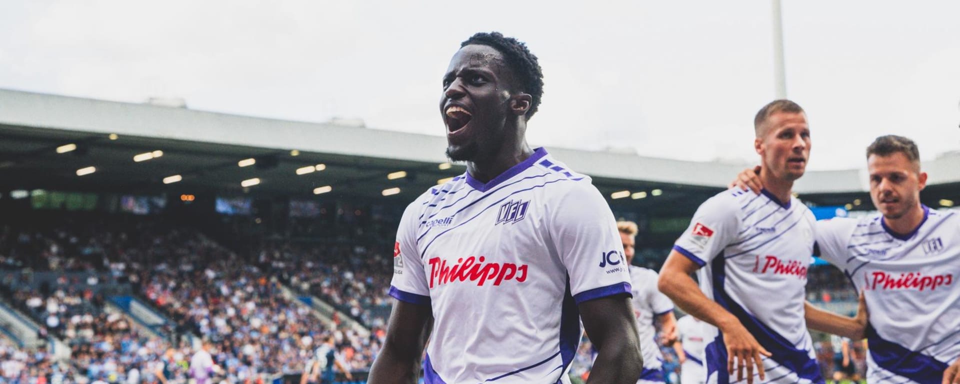 Ismail Badjie jubelt nach seinem Tor in Bochum