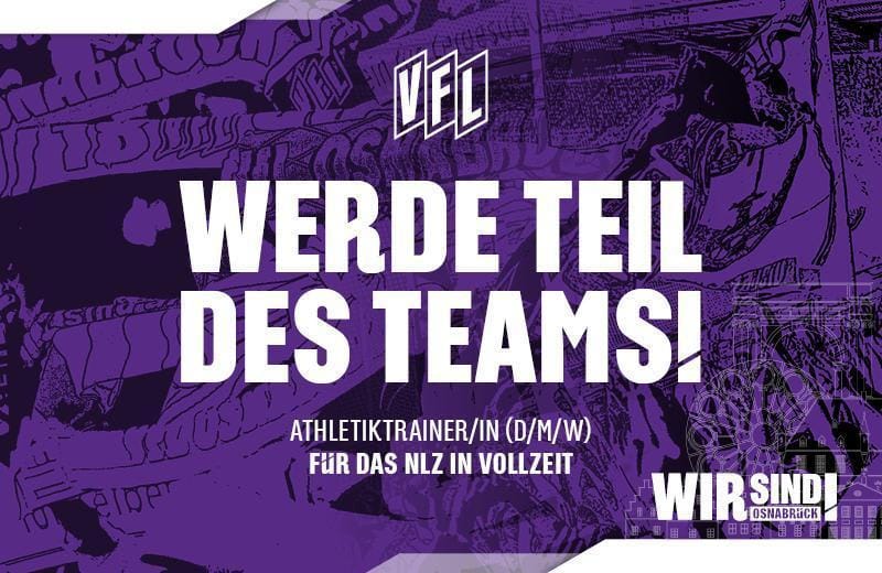 Stellenausschreibung: Athletiktrainer/in (d/m/w) für das Nachwuchsleistungszentrums in Vollzeit