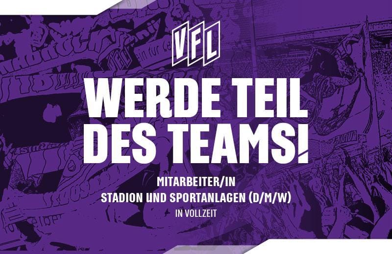 Stellenausschreibung: Mitarbeiter/in Stadion und Sportanlagen (d/m/w)