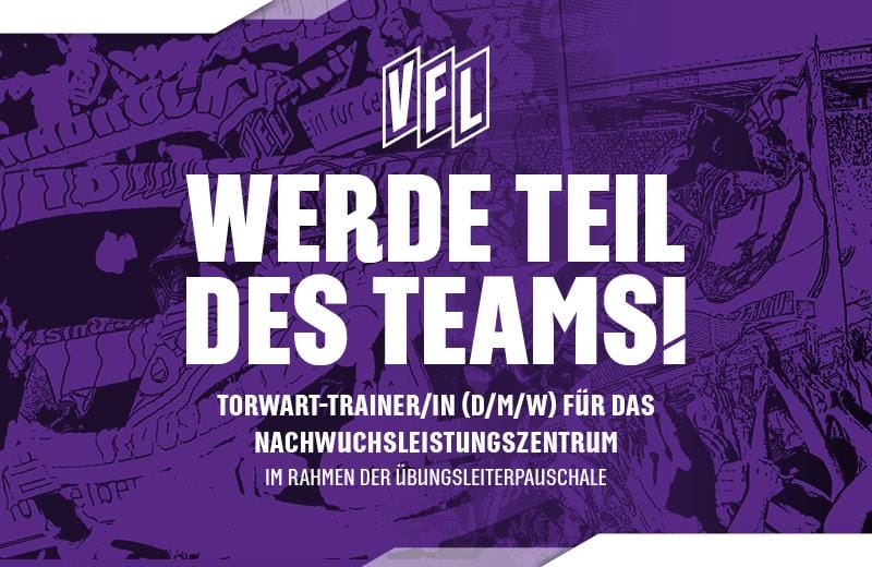 Stellenausschreibung: Torwart-Trainer/in (d/m/w) für das Nachwuchsleistungszentrum