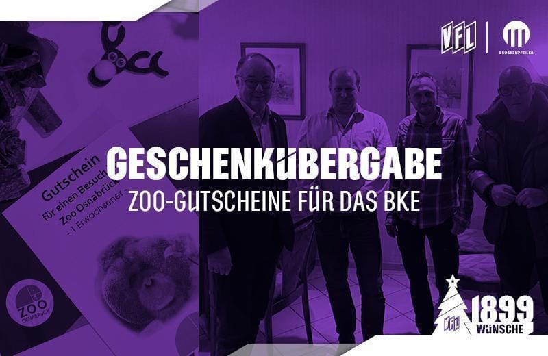 1899 Wünsche: VfL und Brückenpfeiler ermöglichen 82 Zoobesuche