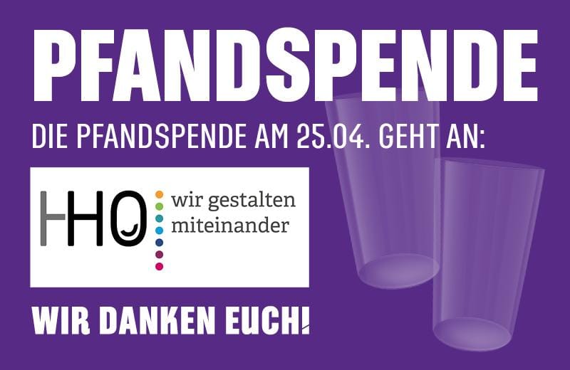 Becherpfandspende am Inklusionsspieltag für die HHO