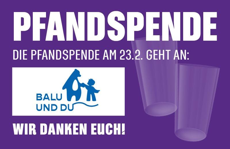 Becherspende für das Mentoringprogramm „Balu und Du“