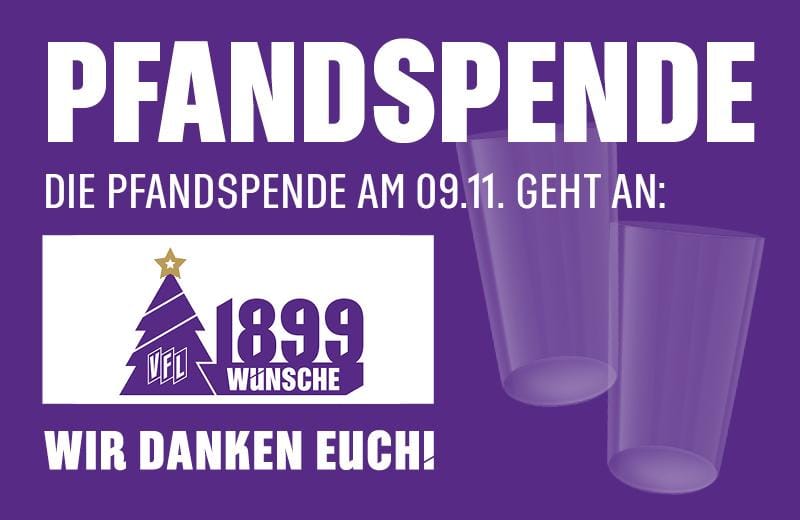 Becherspende für Weihnachtskampagne „1899 Wünsche“