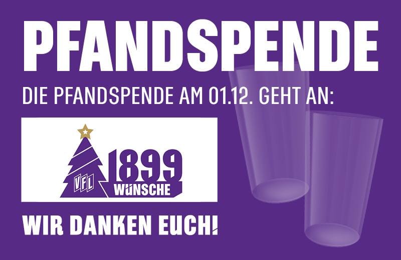 Becherspende für Weihnachtskampagne „1899 Wünsche“