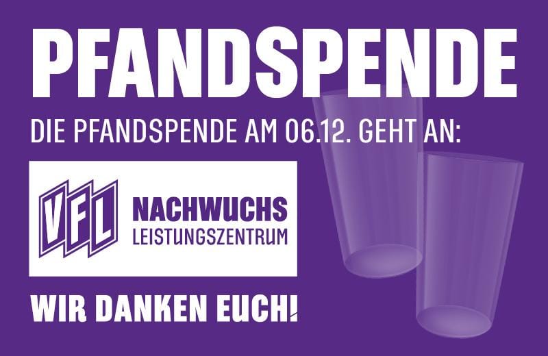 Becherspende für das Nachwuchsleistungszentrum