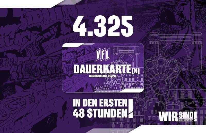 Neuer Dauerkartenrekord nach 48 Stunden