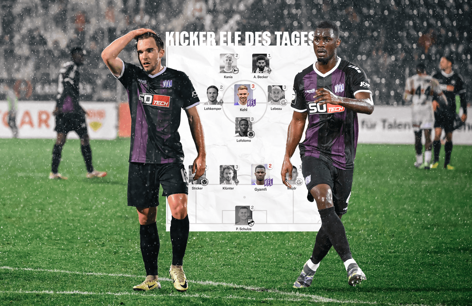 Kehl und Gyamfi in die „Elf des Tages“ gewählt