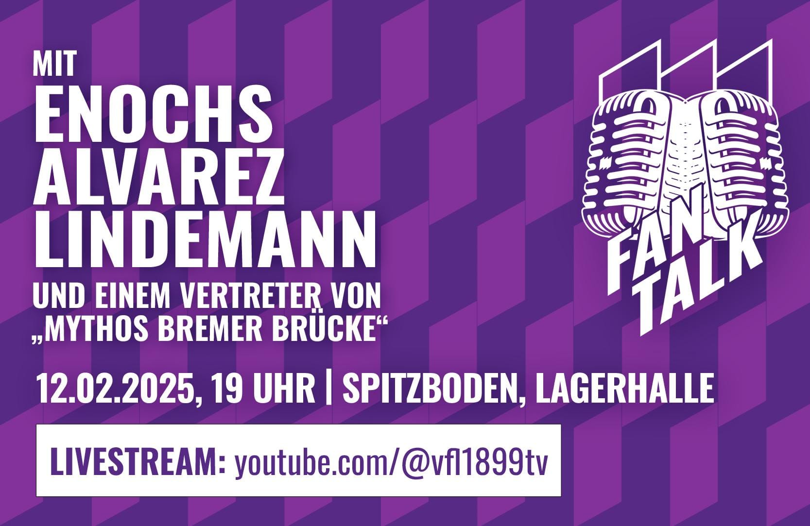 Fantalk am 12. Februar in der Lagerhalle