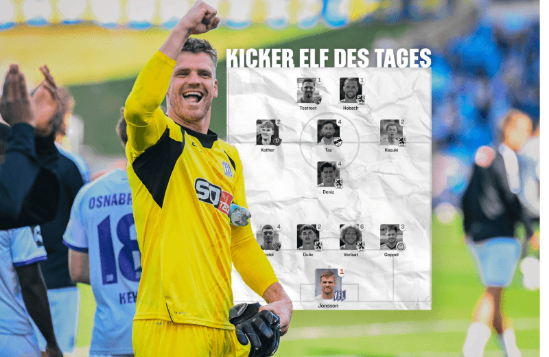 Jonsson in der Kicker-Elf des Tages vom 31. Spieltag