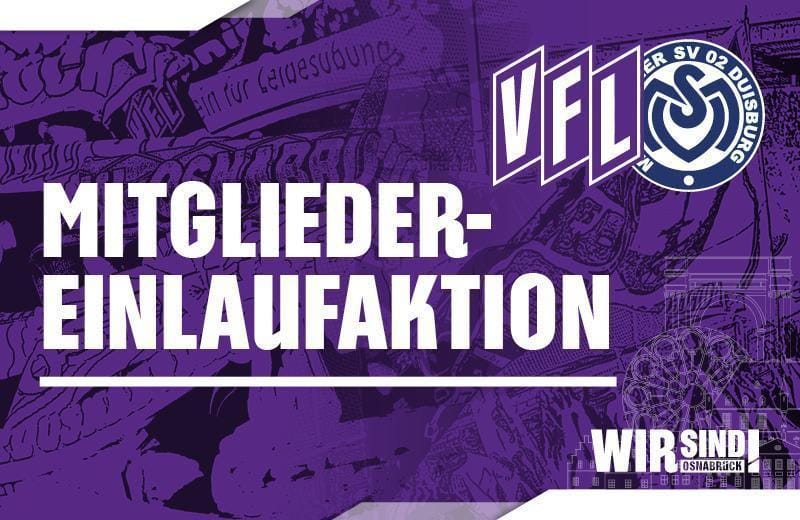 Gemeinsam mit den Profis an der Bremer Brücke einlaufen – Mitglieder-Einlaufaktion gegen den MSV Duisburg