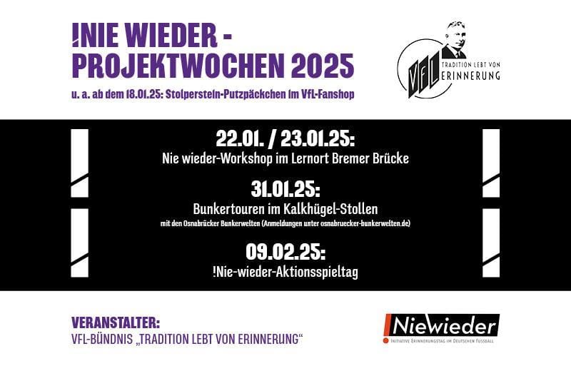 !Nie-wieder-Erinnerungstag im Deutschen Fußball – 80 Jahre Auschwitz-Befreiung