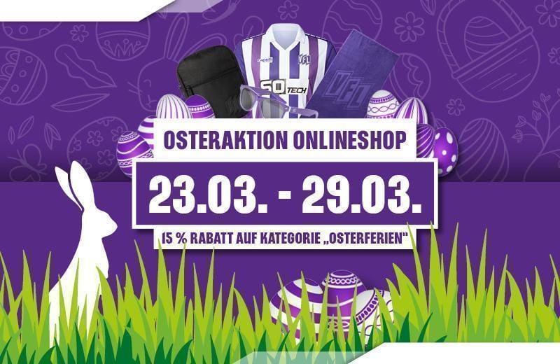 Oster-Special im Onlineshop: 15% auf ausgewählte Fanartikel