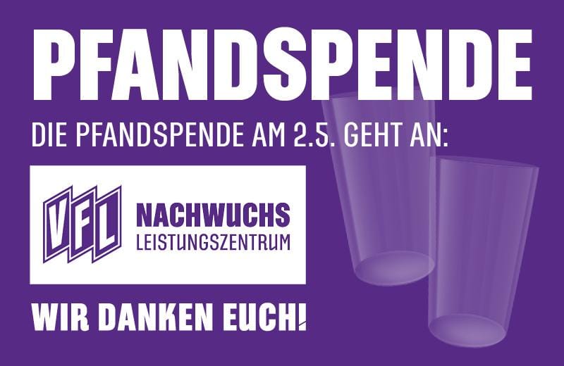 Becherspende für Nachwuchsleistungszentrum