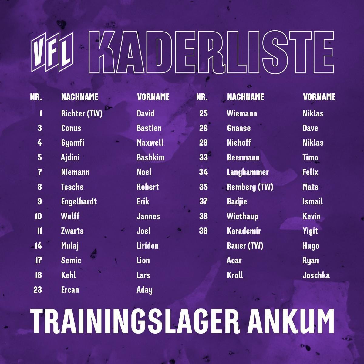 VfL_Kaderliste_Trainingslager-Ankum_Socialmedia_Beitrag_1200x1200.jpg VfL_Kaderliste_Trainingslager-Ankum_Socialmedia_Beitrag_1200x1200.jpg
