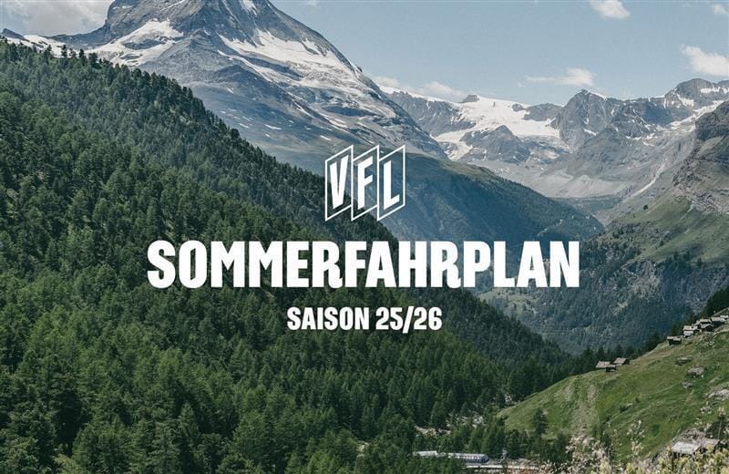 Der Sommerfahrplan für die Saison 2025/26