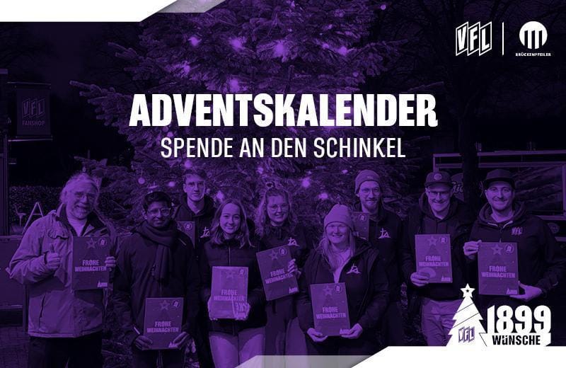Im Zuge der Weihnachtskampagne „1899 Wünsche“: VfL spendet Adventskalender an Institutionen im Schinkel