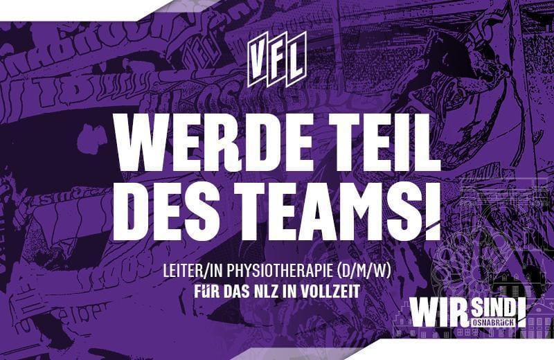 Stellenausschreibung: Leiter/in Physiotherapie (d/w/m) für das Nachwuchsleistungszentrum in Vollzeit