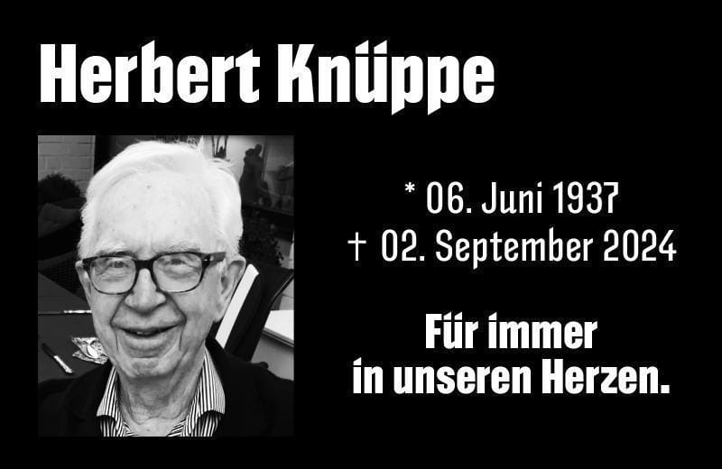 Trauer um Herbert Knüppe