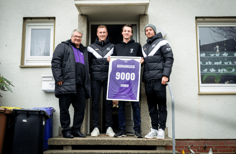 Überraschungsbesuch für das 9.000. Mitglied