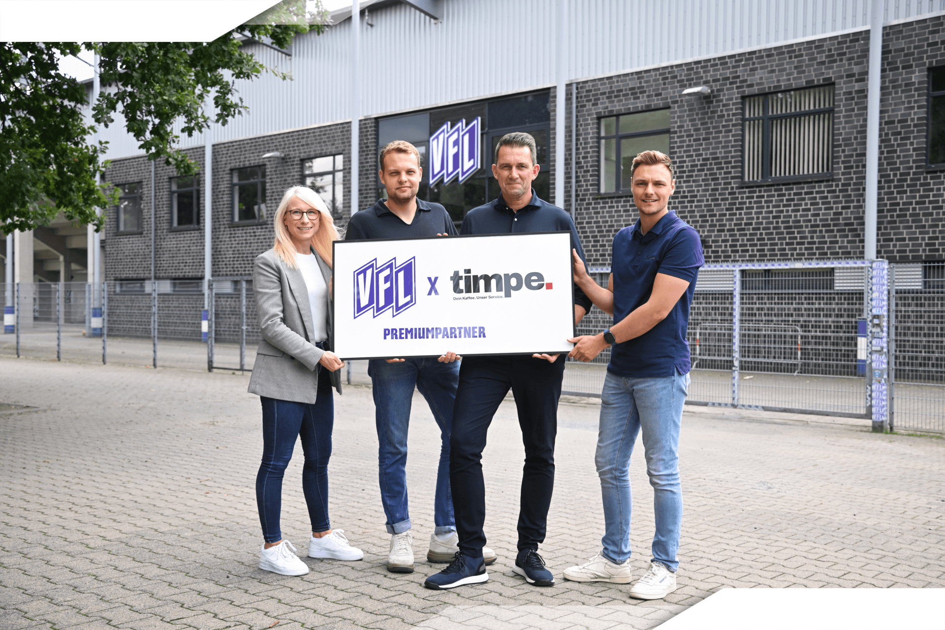 Neues Logo, bekannte Präsenz: Timpe weiter als VfL-Premiumpartner an Bord