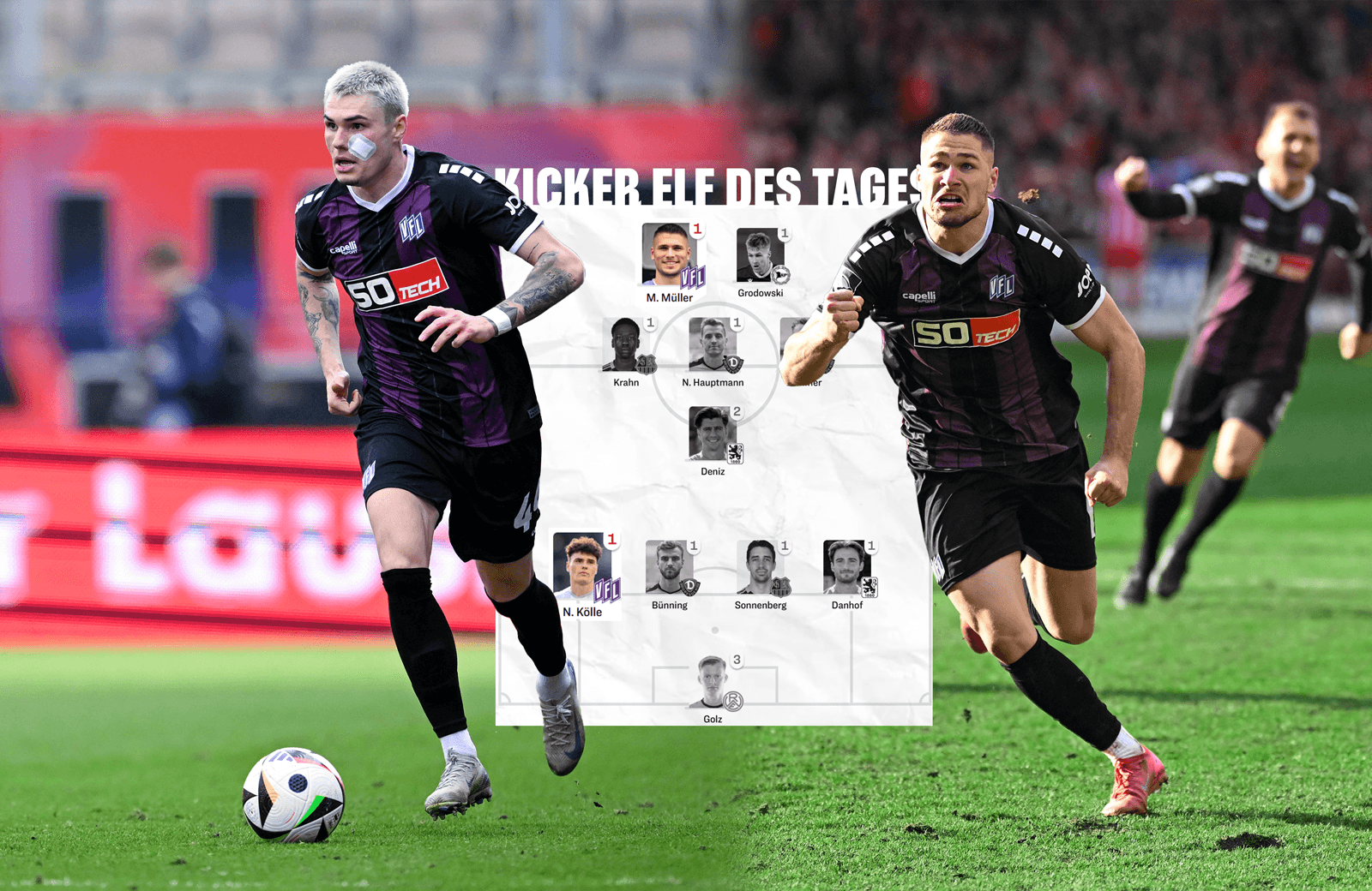 VfL-Duo in „Elf des Tages“ des kicker gewählt!