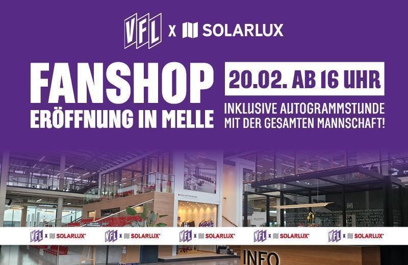 Eröffnung des neuen VfL-Fanshops am Solarlux Campus