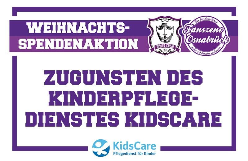 Weihnachtsspendenaktion der Violet Crew und Fanszene Osnabrück 2024