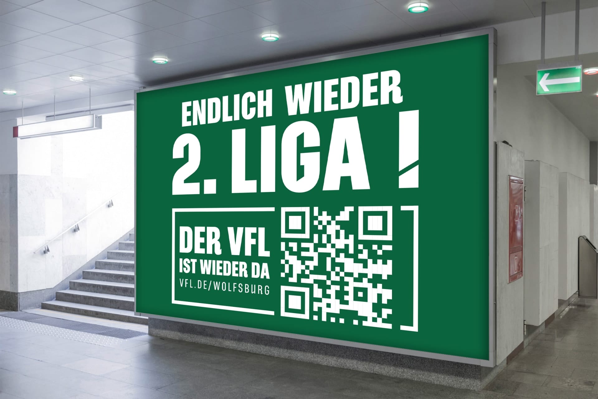 Plakataktion in Wolfsburg